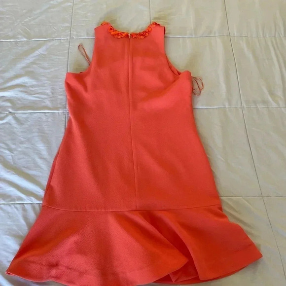 Trina Turk embellished coral ruffle mini dress - Picture 8 of 10